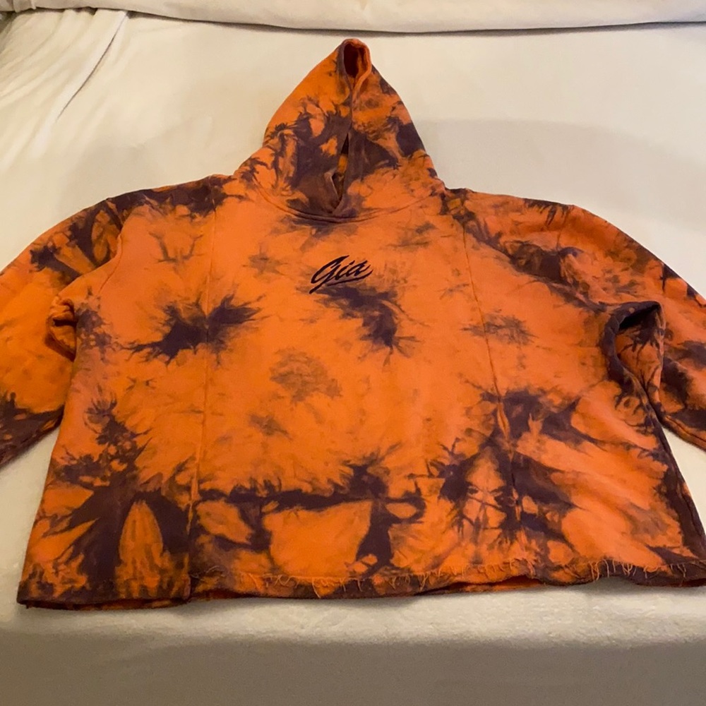 I.AM.GIA Orange Tie Dye Sweatshirt